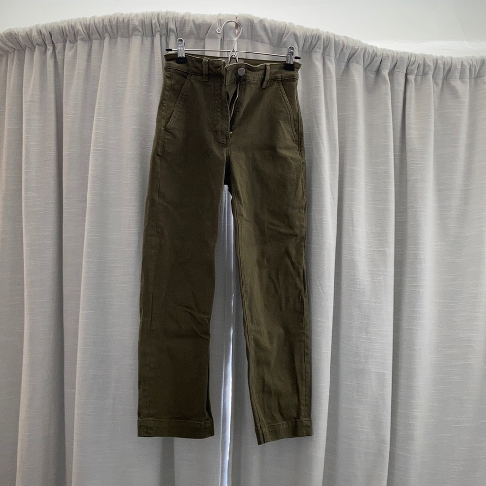 Everlane - Pants - Army Green - Wide Leg Crop